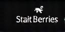 Strait Berries monochrome logo.